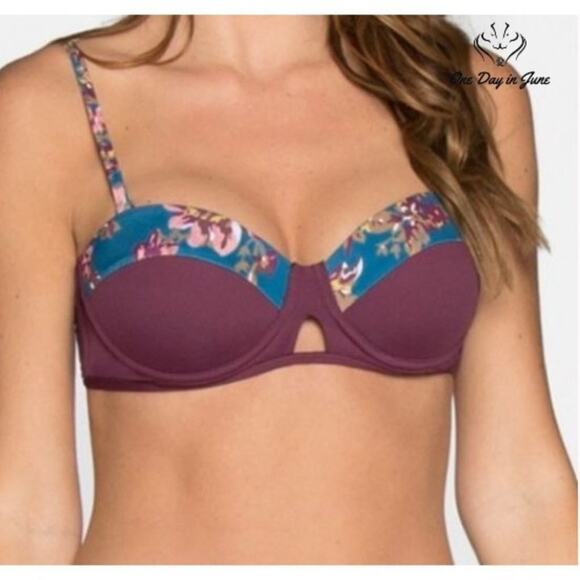Tavik Corsica Merlot Swim Top Size M - Picture 1 of 2
